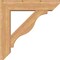 Ekena Millwork Funston Slat Smooth Bracket w/ Offset Brace, Western Red Cedar, 7 1/2"W x 32"D x 32"H BKT0806X32X32FST06SWR - alternate 4